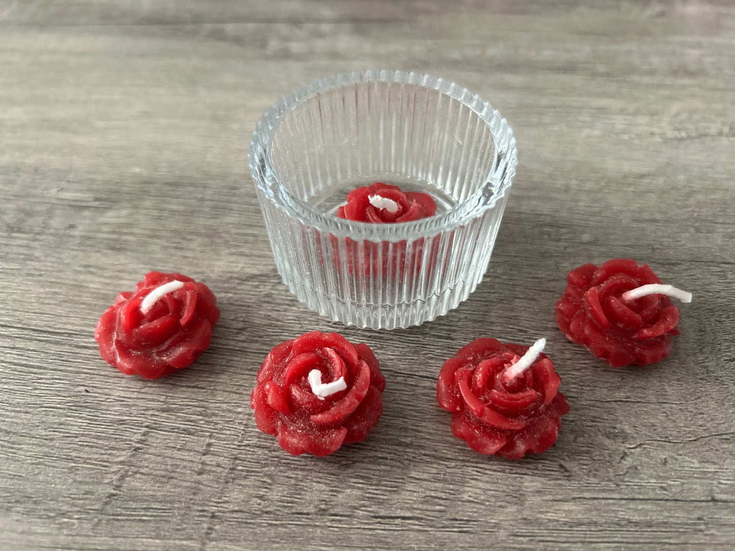 Mini Rose Candles